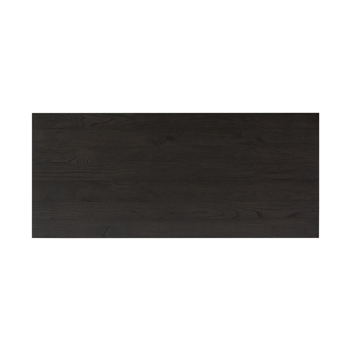 Meuble bar Amber Lewis x Four Hands Bari en placage noir fumé craquelé
