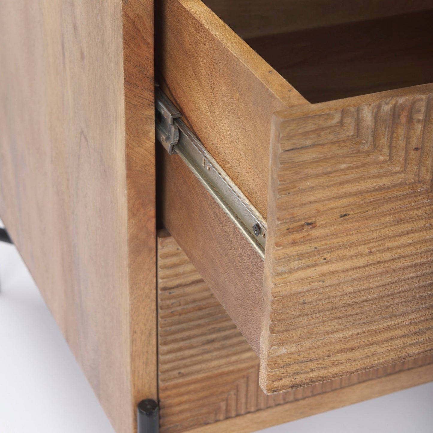 Table d'appoint en bois et fer de Cordoue