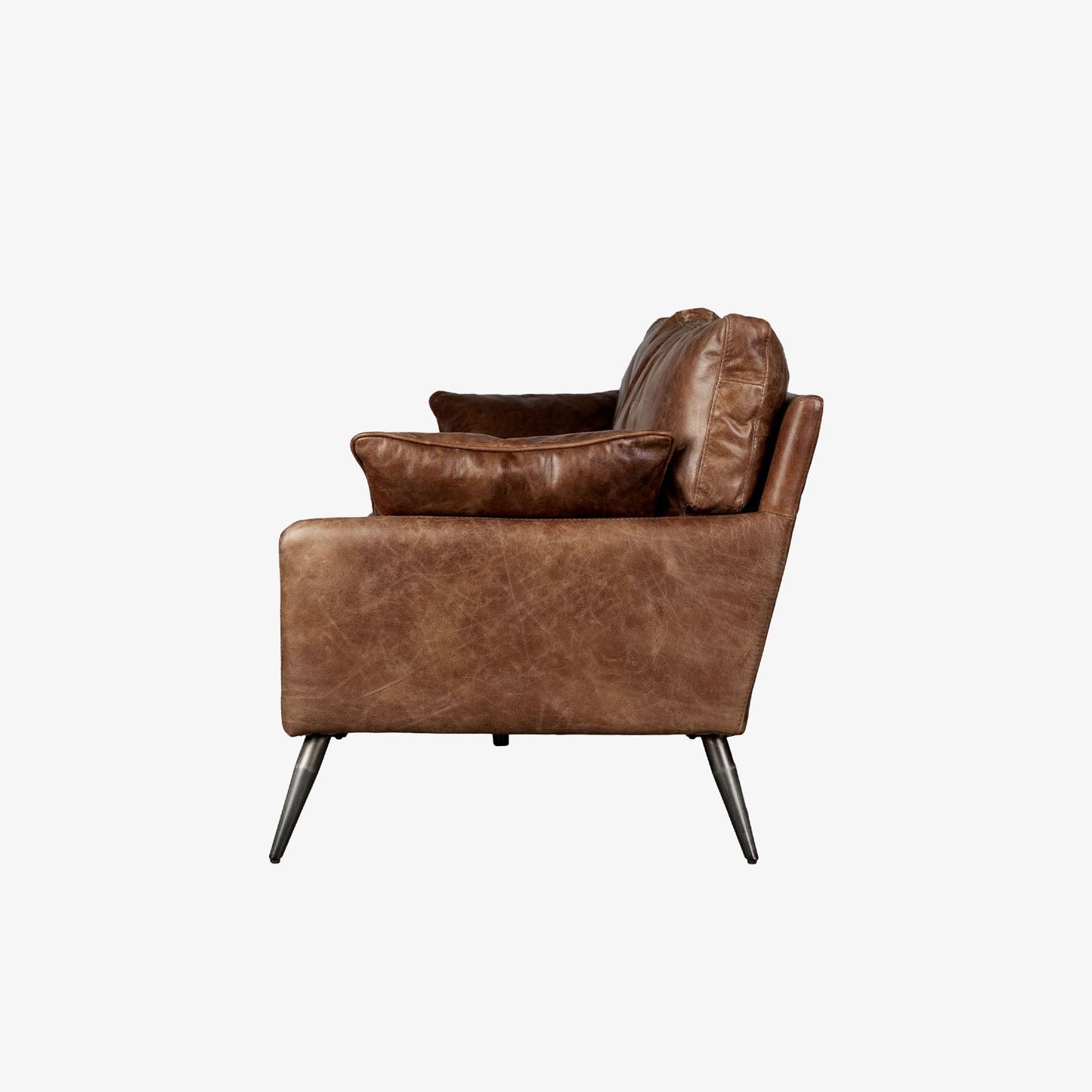Canapé Colter en cuir marron de 82 pouces