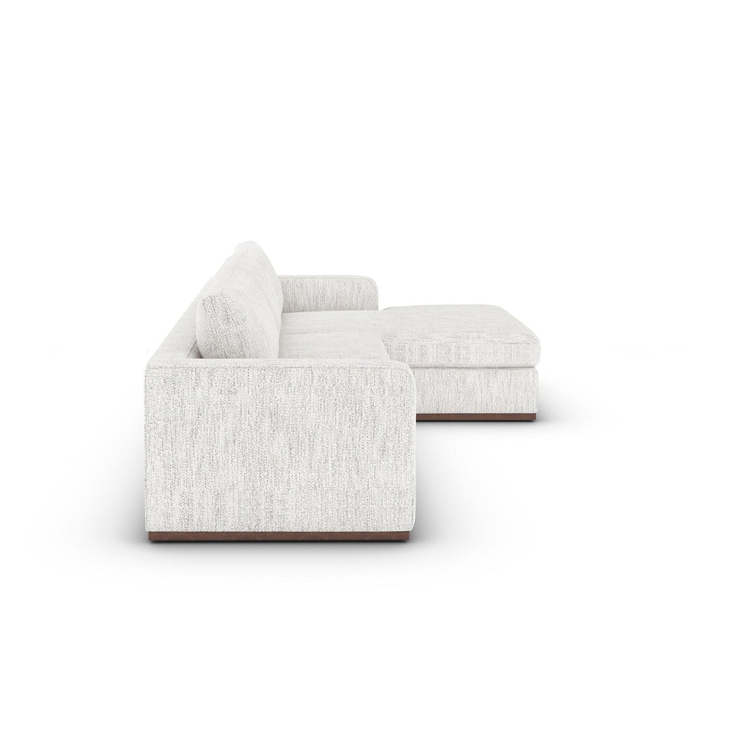 Canapé sectionnel 2 pièces Four Hands Colt en coton mérinos, chaise longue droite