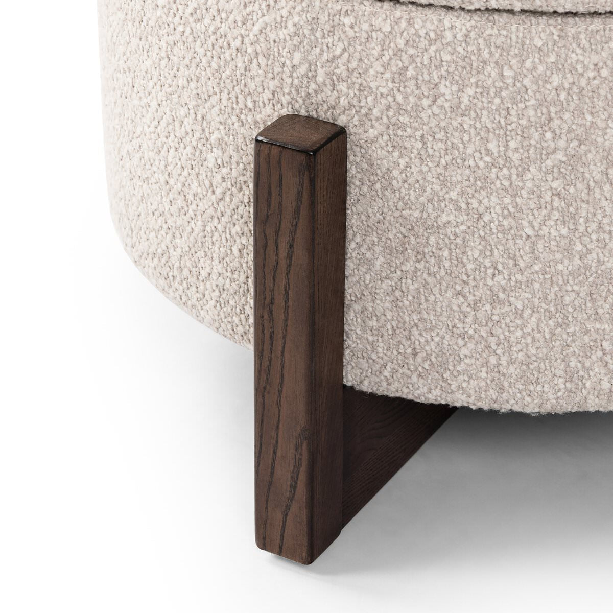 Pouf de rangement Four Hands Esben en Sattley Fog