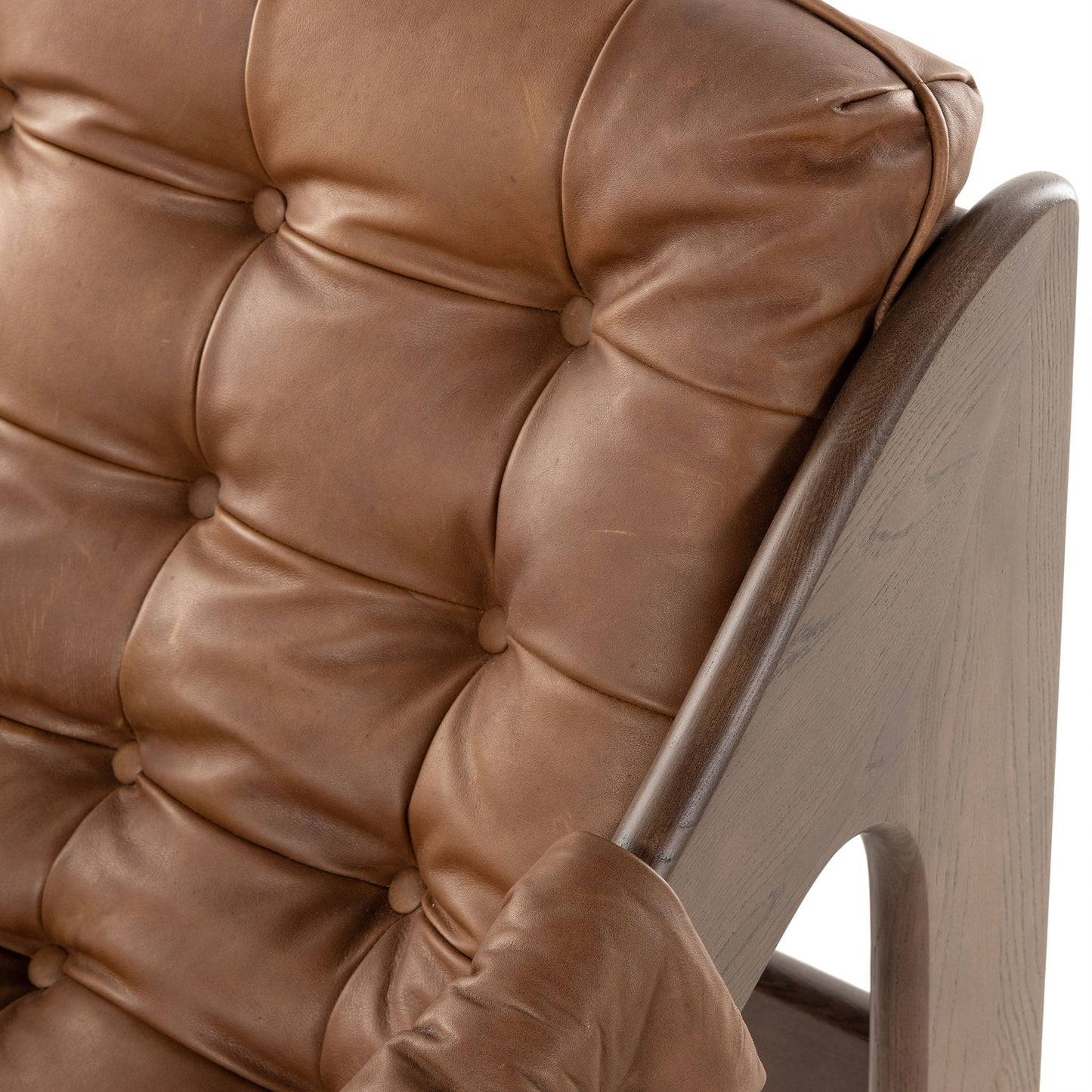 Chaise Halston à quatre mains en Sienna Heirloom