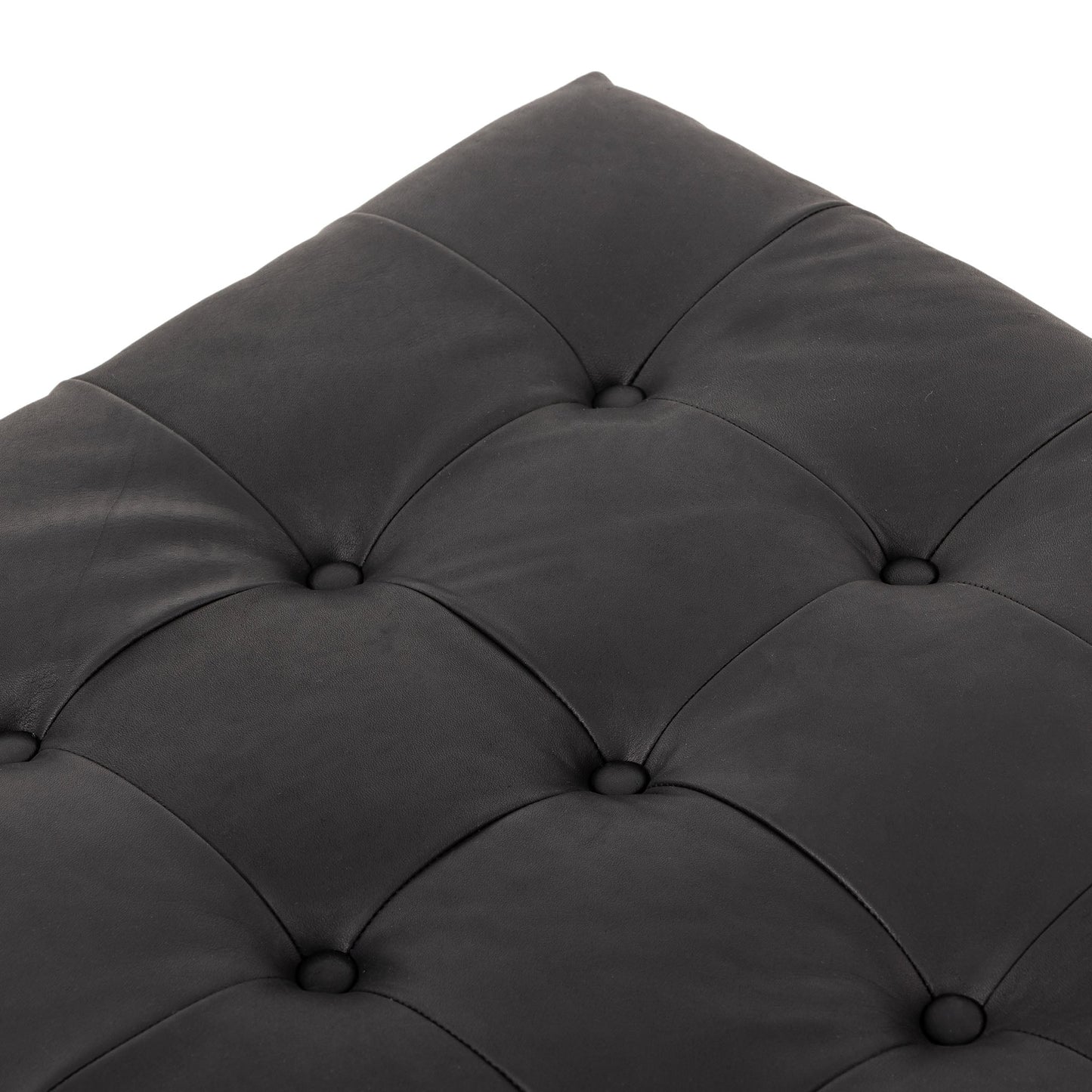 Ottoman Halston à quatre mains en noir héritage