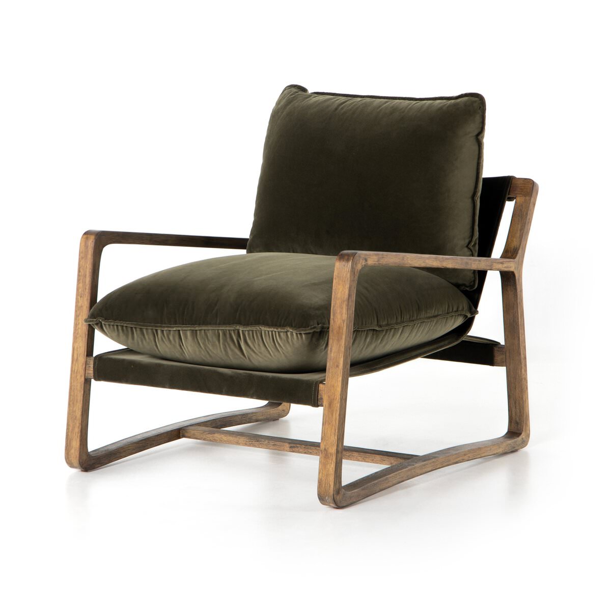 Chaise Four Hands Ace en Surrey Olive