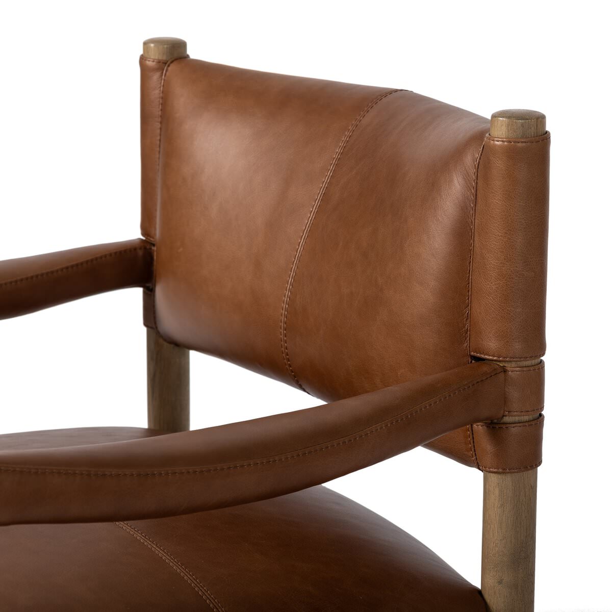 Chaise Adaline à quatre mains en châtaignier de Sonoma