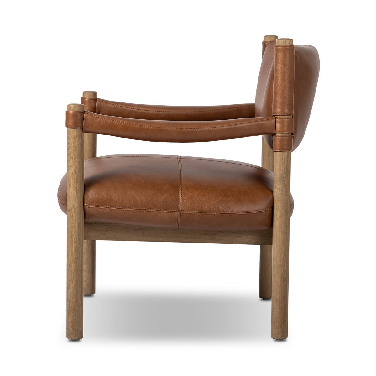 Chaise Adaline à quatre mains en châtaignier de Sonoma