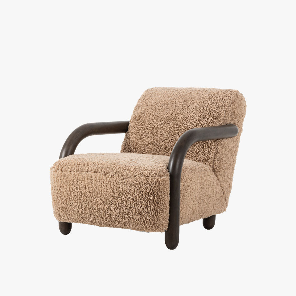 Chaise Aniston à quatre mains en toast Andes
