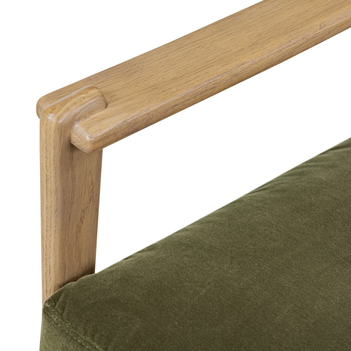 Chaise Barwin à quatre mains en Surrey Olive