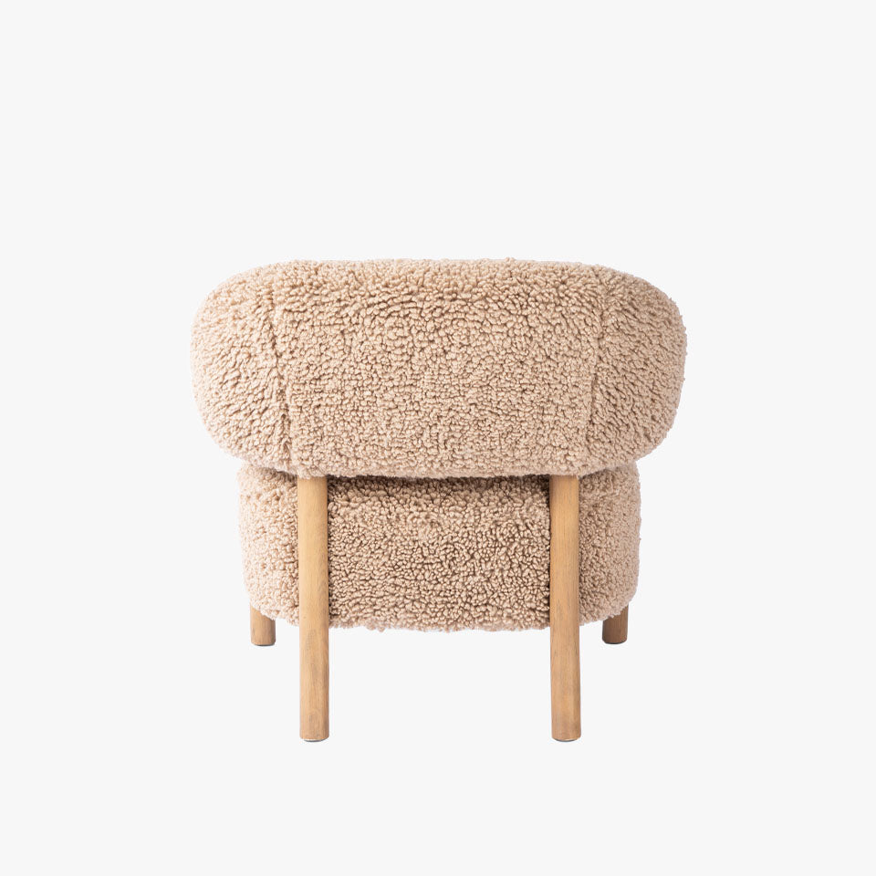 Chaise Brodie à quatre mains en toast Andes