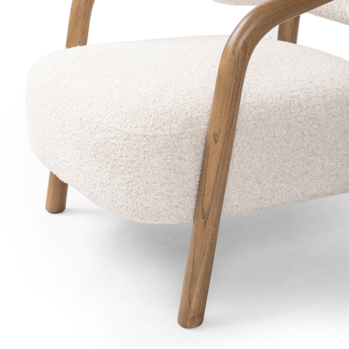 Chaise Brodie à quatre mains en ivoire Sheldon