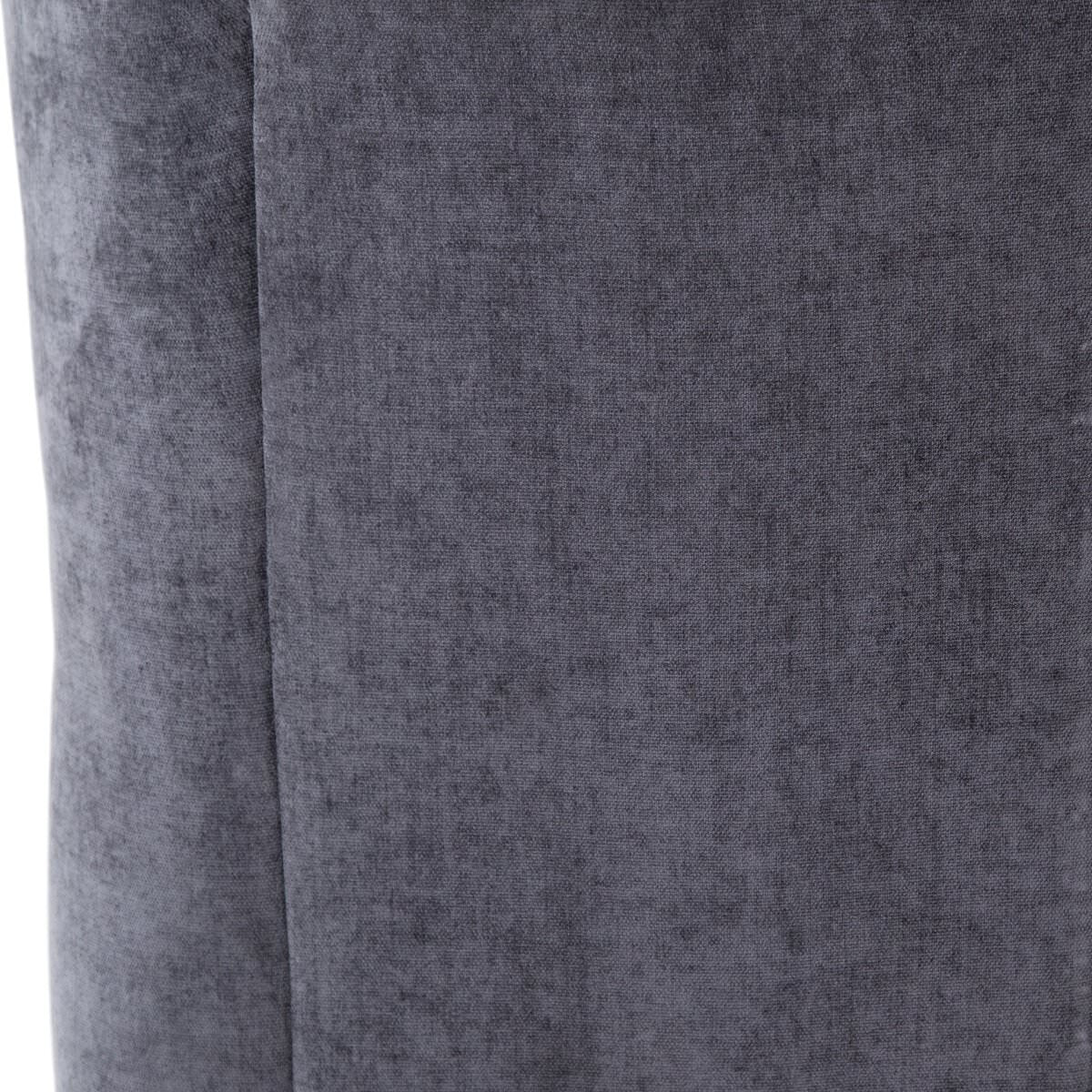 Chaise Clermont à quatre mains en velours usé anthracite