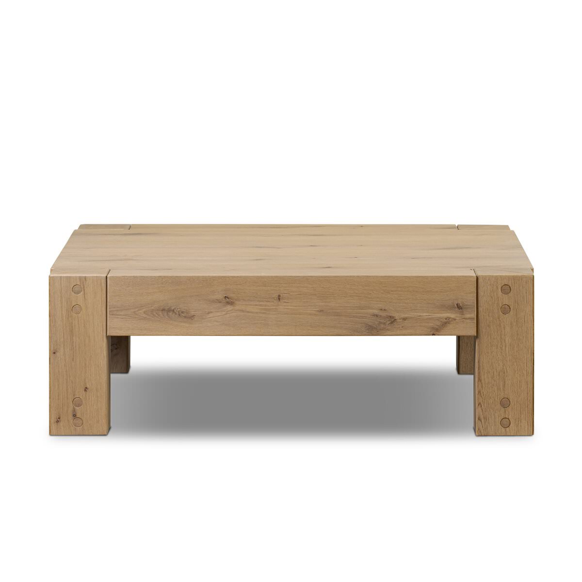 Table basse Four Hands Emmer en chêne fumé vieilli