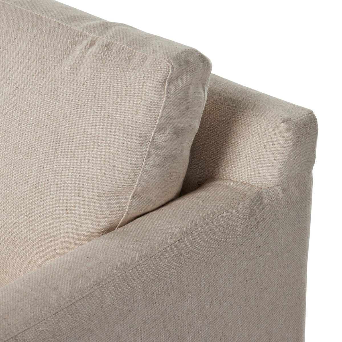 Chaise pivotante à housse Four Hands Hampton en crème Evere