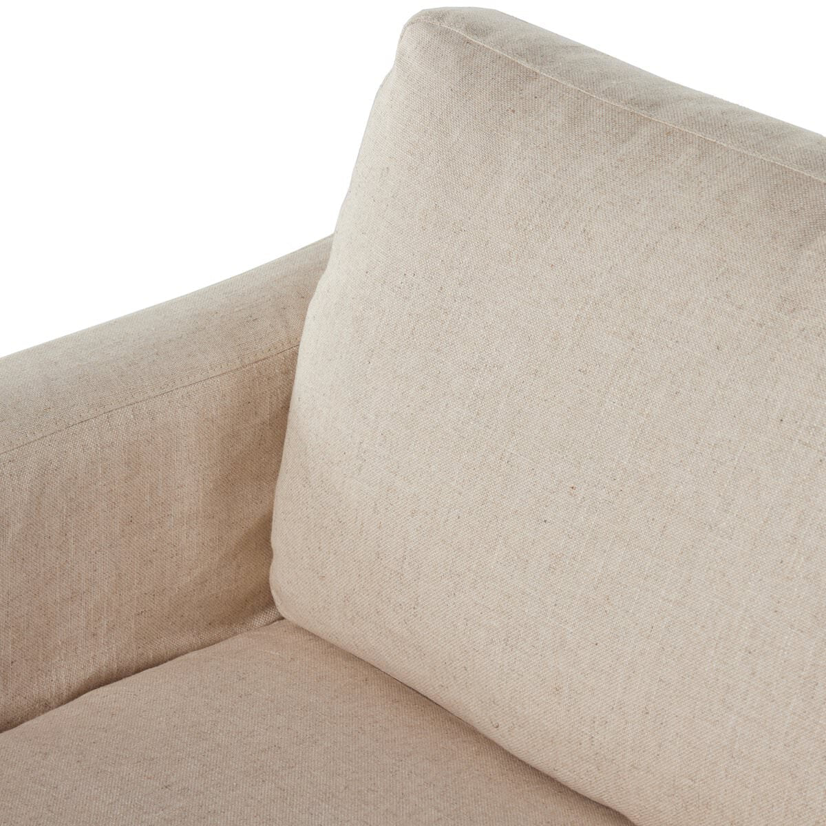 Chaise pivotante à housse Four Hands Hampton en crème Evere