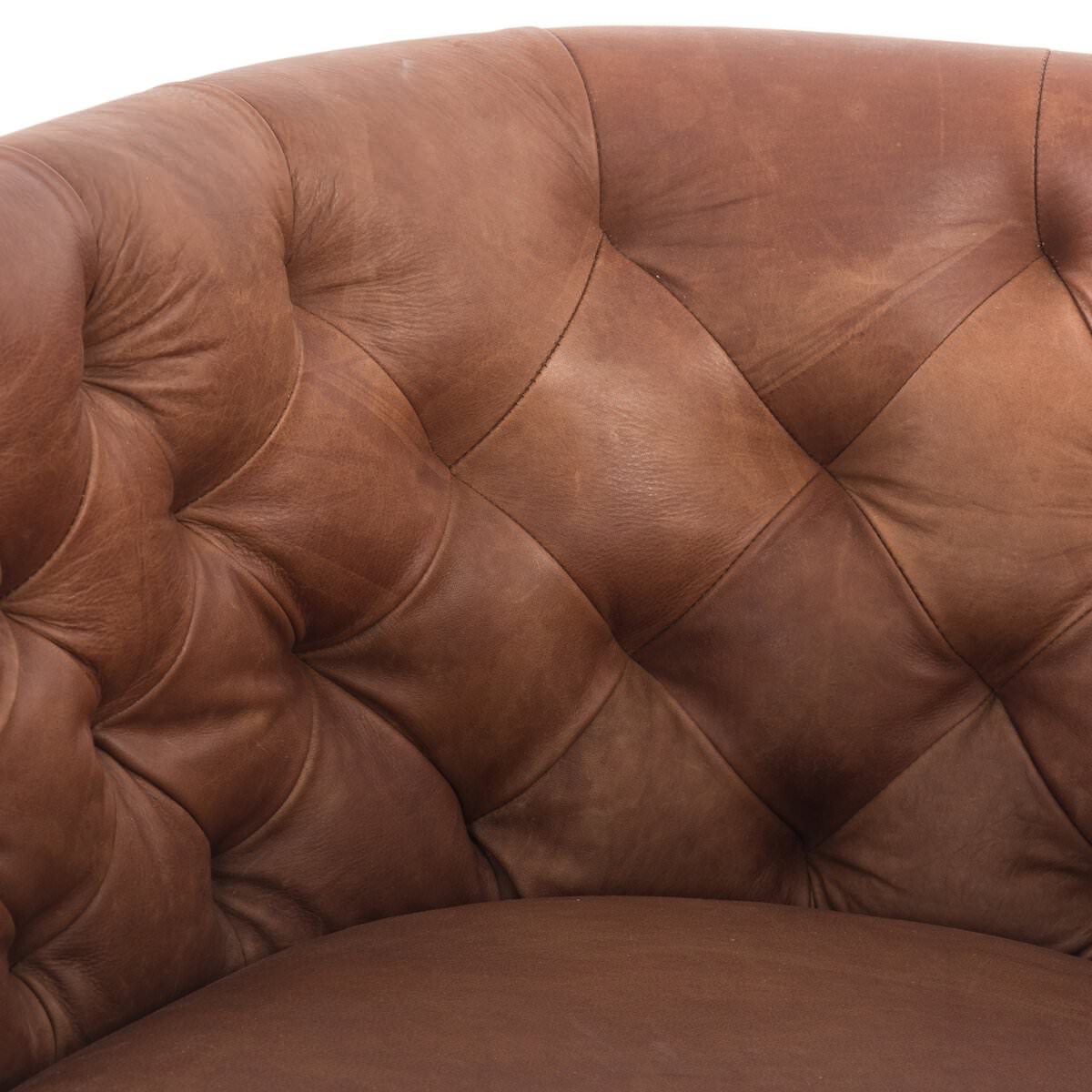 Chaise pivotante Four Hands Hanover en Sienna Heirloom