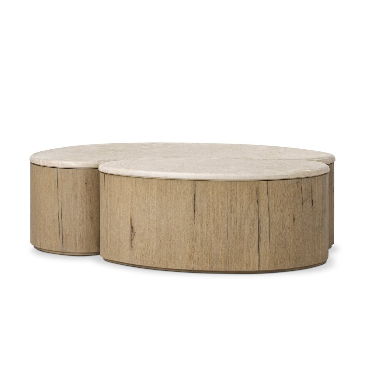 Table basse Four Hands Ingrid en marbre cappuccino