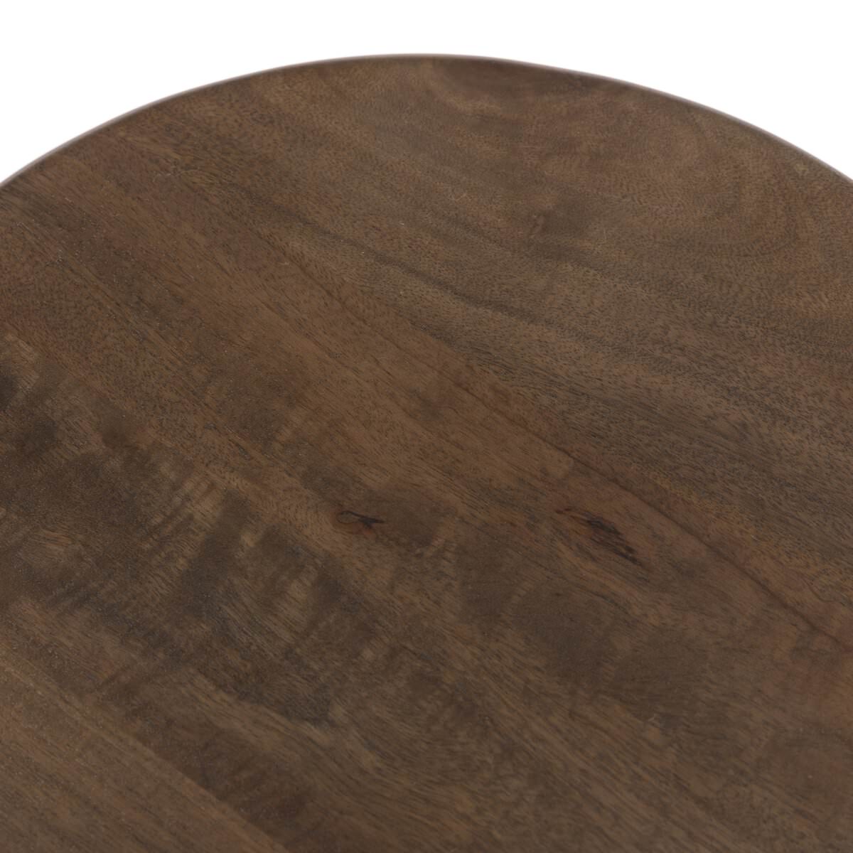 Table d'appoint Jinx à quatre mains en mangue fauve
