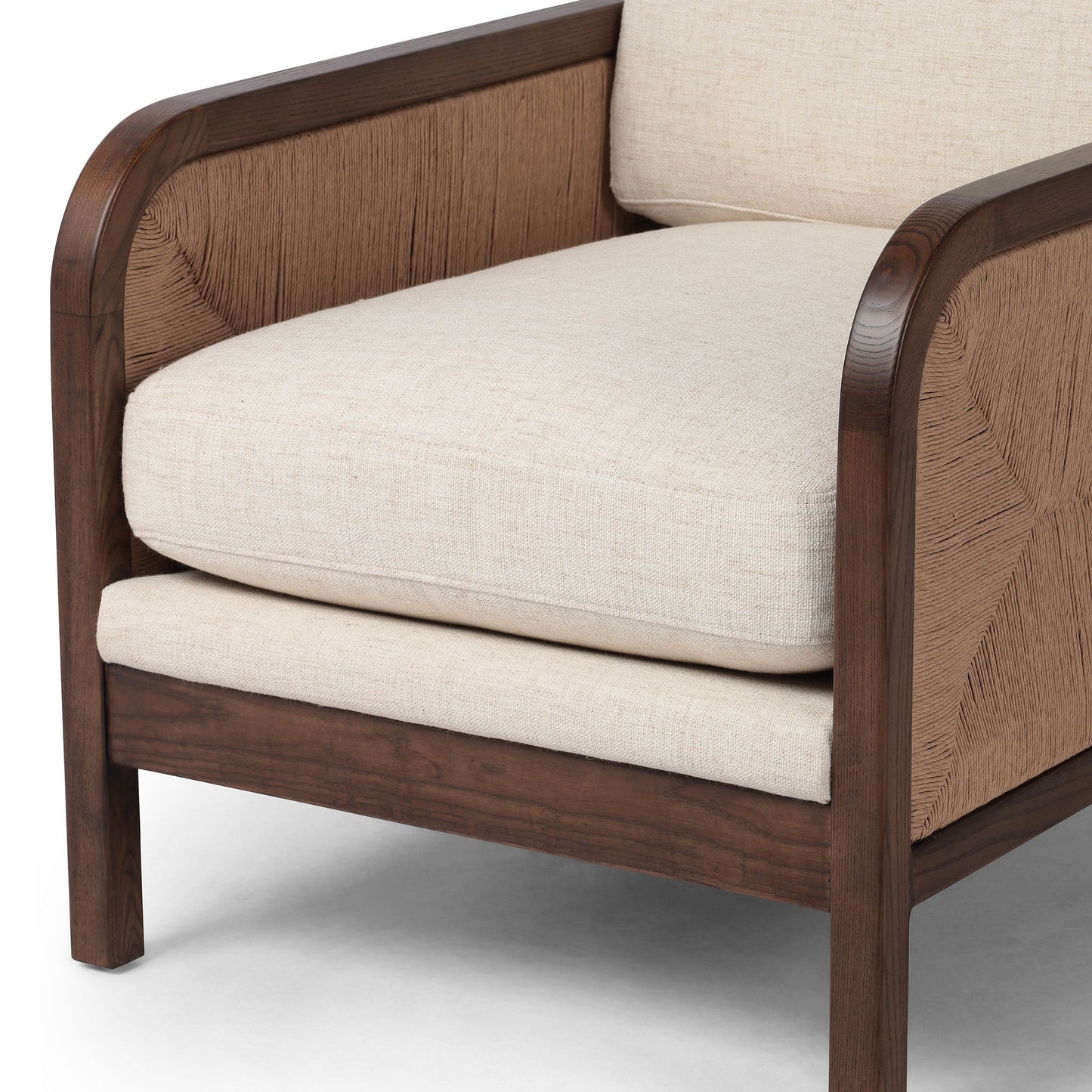 Chaise Kalani à quatre mains en Alcala crème