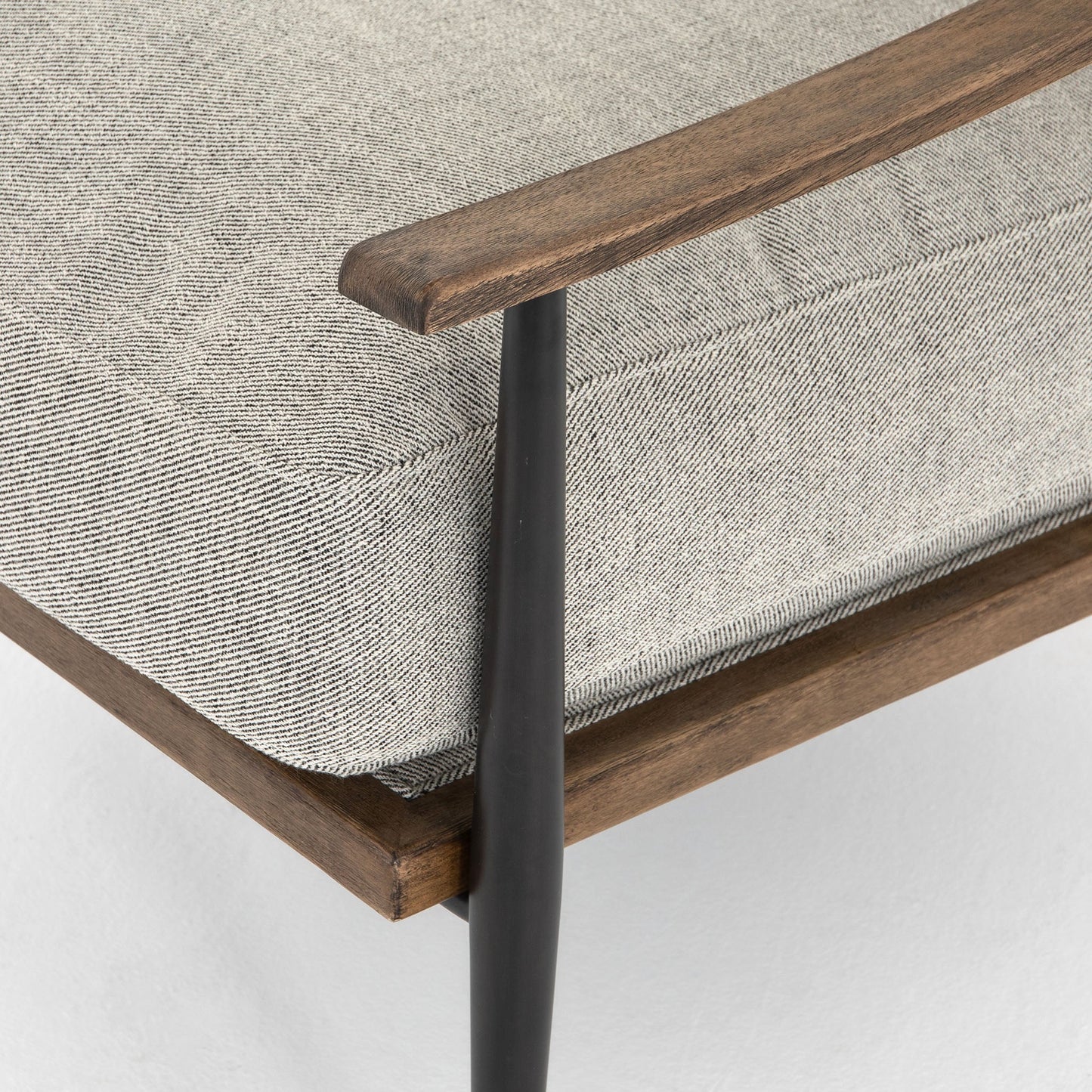 Chaise Kennedy Four Hands en gabardine grise