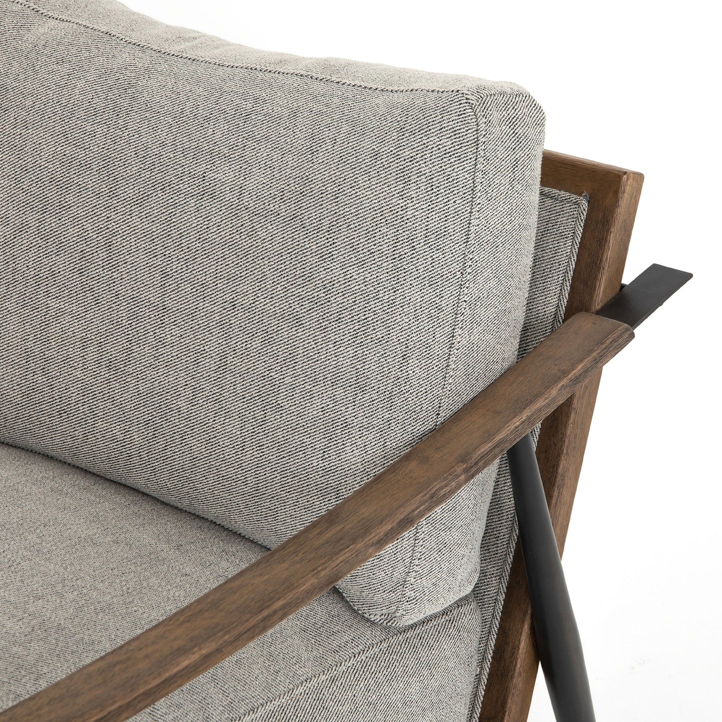 Chaise Kennedy Four Hands en gabardine grise