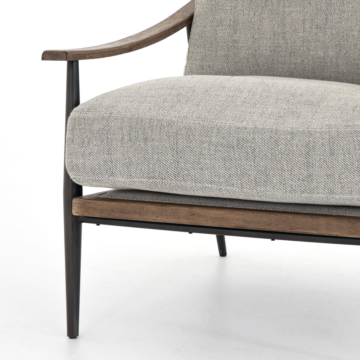 Chaise Kennedy Four Hands en gabardine grise