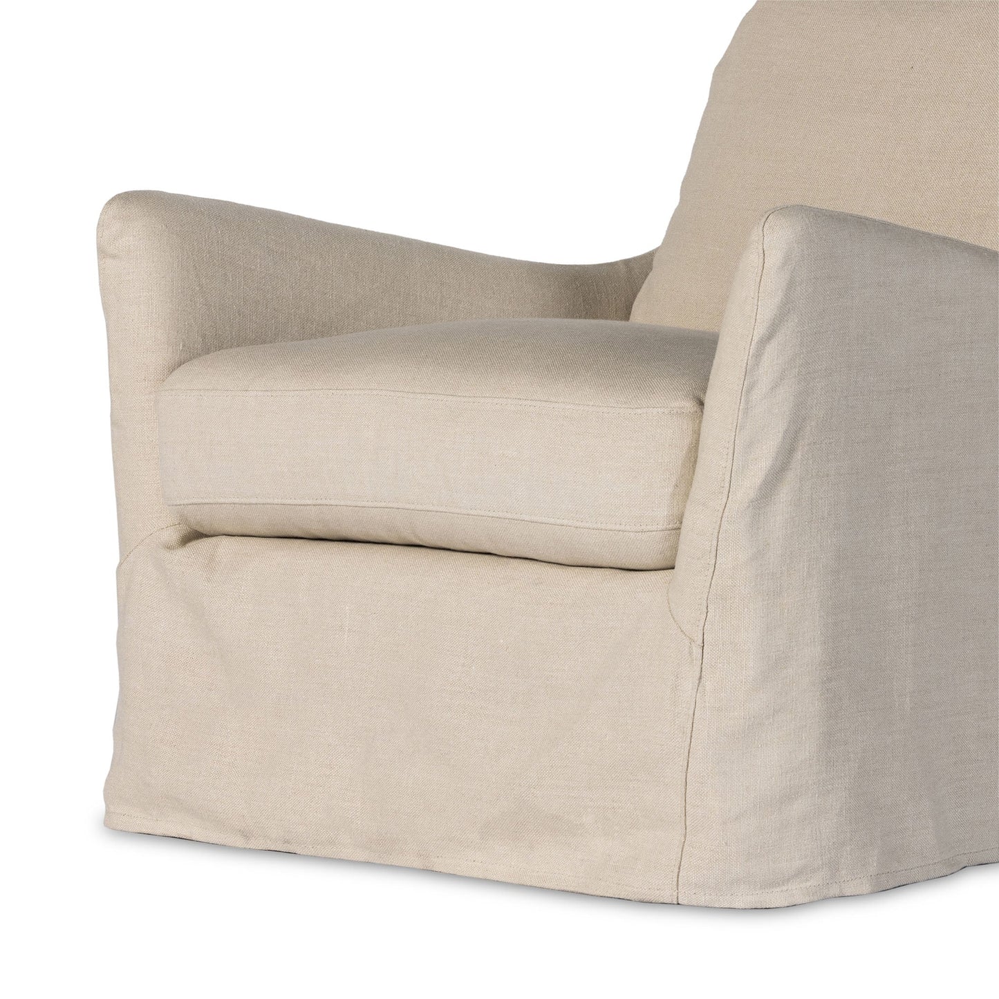Housse pour chaise pivotante Four Hands Monette en couleur naturelle de Bruxelles