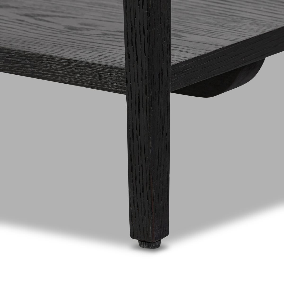 Console Rosenell à quatre mains - 78 po en chêne noir massif