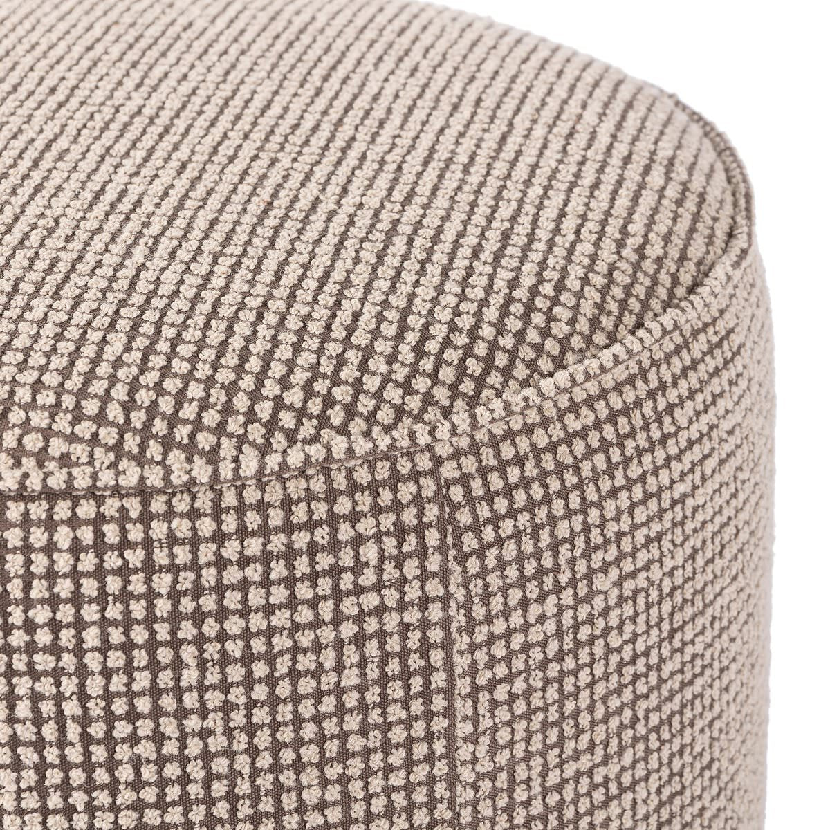 Pouf rond Sinclair Four Hands en taupe Barrow