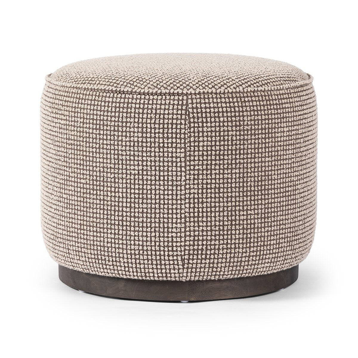 Pouf rond Sinclair Four Hands en taupe Barrow