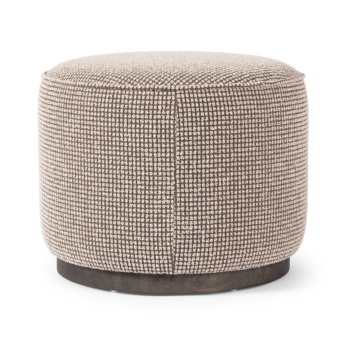 Pouf rond Sinclair Four Hands en taupe Barrow