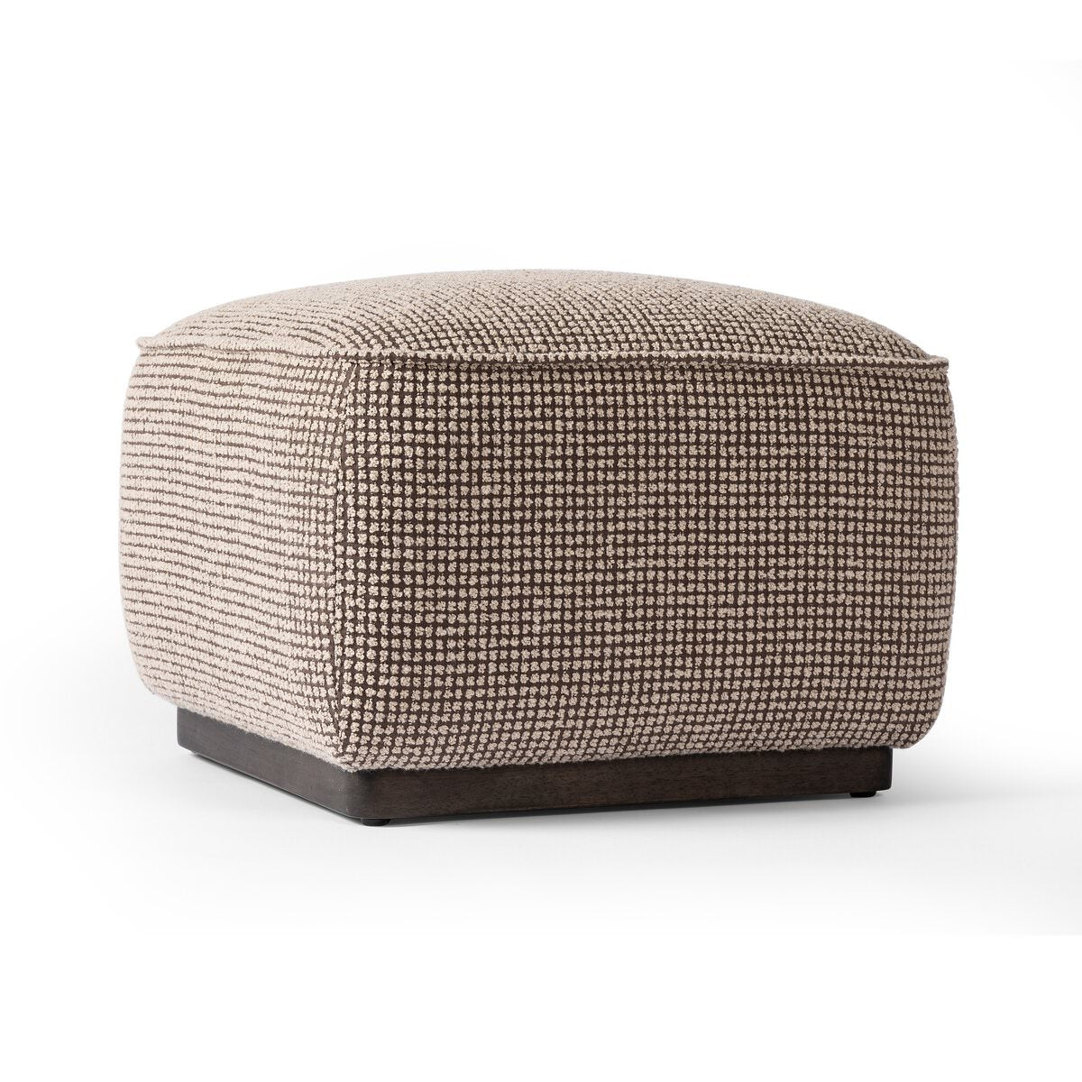 Pouf carré Sinclair Four Hands 21 en taupe Barrow