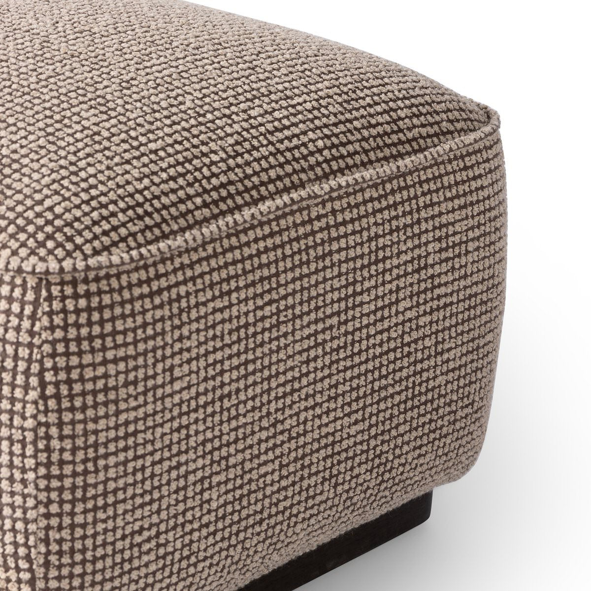 Pouf carré Sinclair Four Hands 21 en taupe Barrow