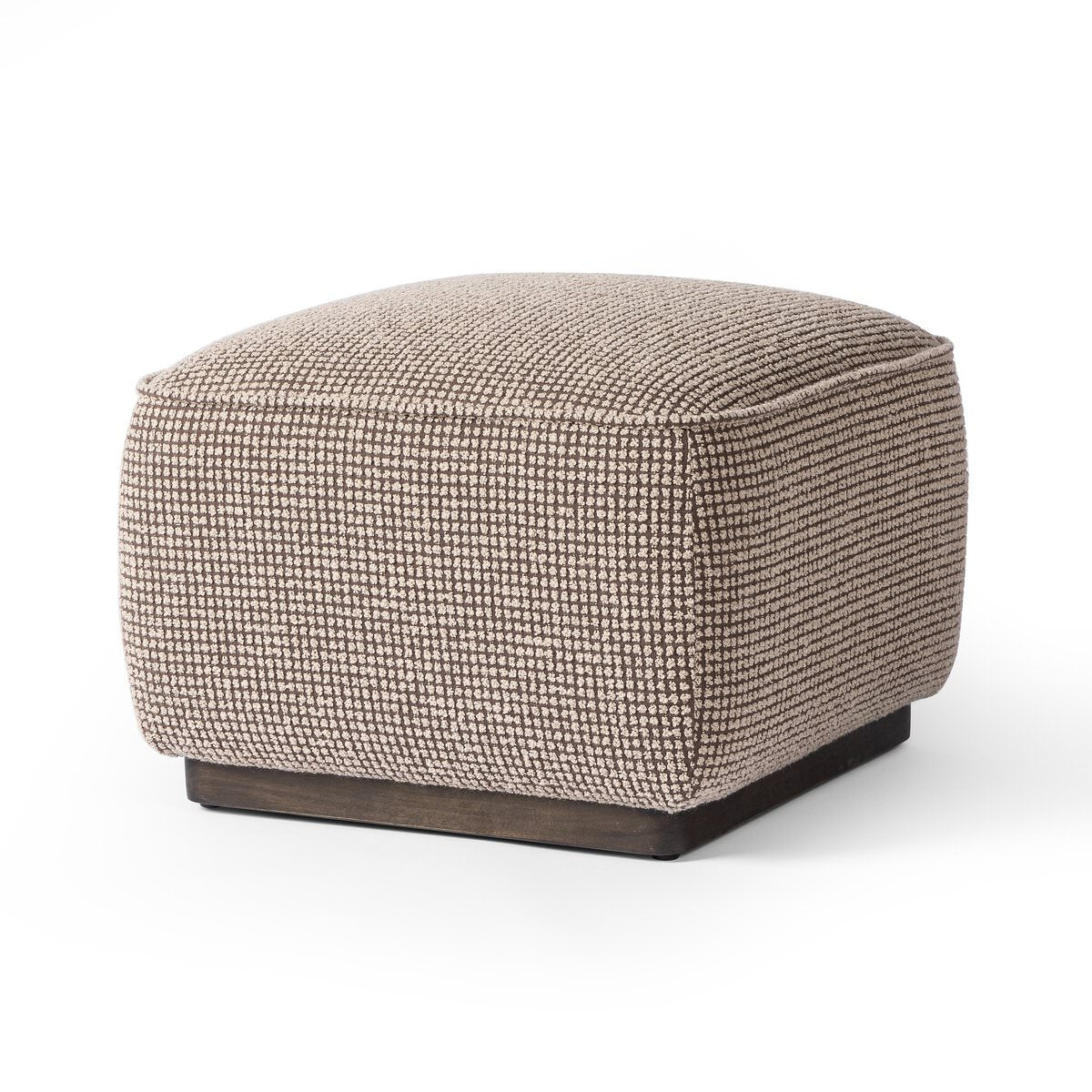 Pouf carré Sinclair Four Hands 21 en taupe Barrow