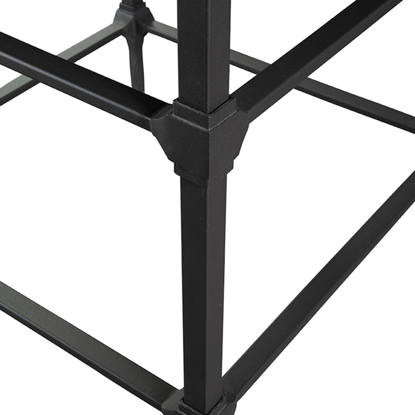 Table d'appoint en fer et marqueterie