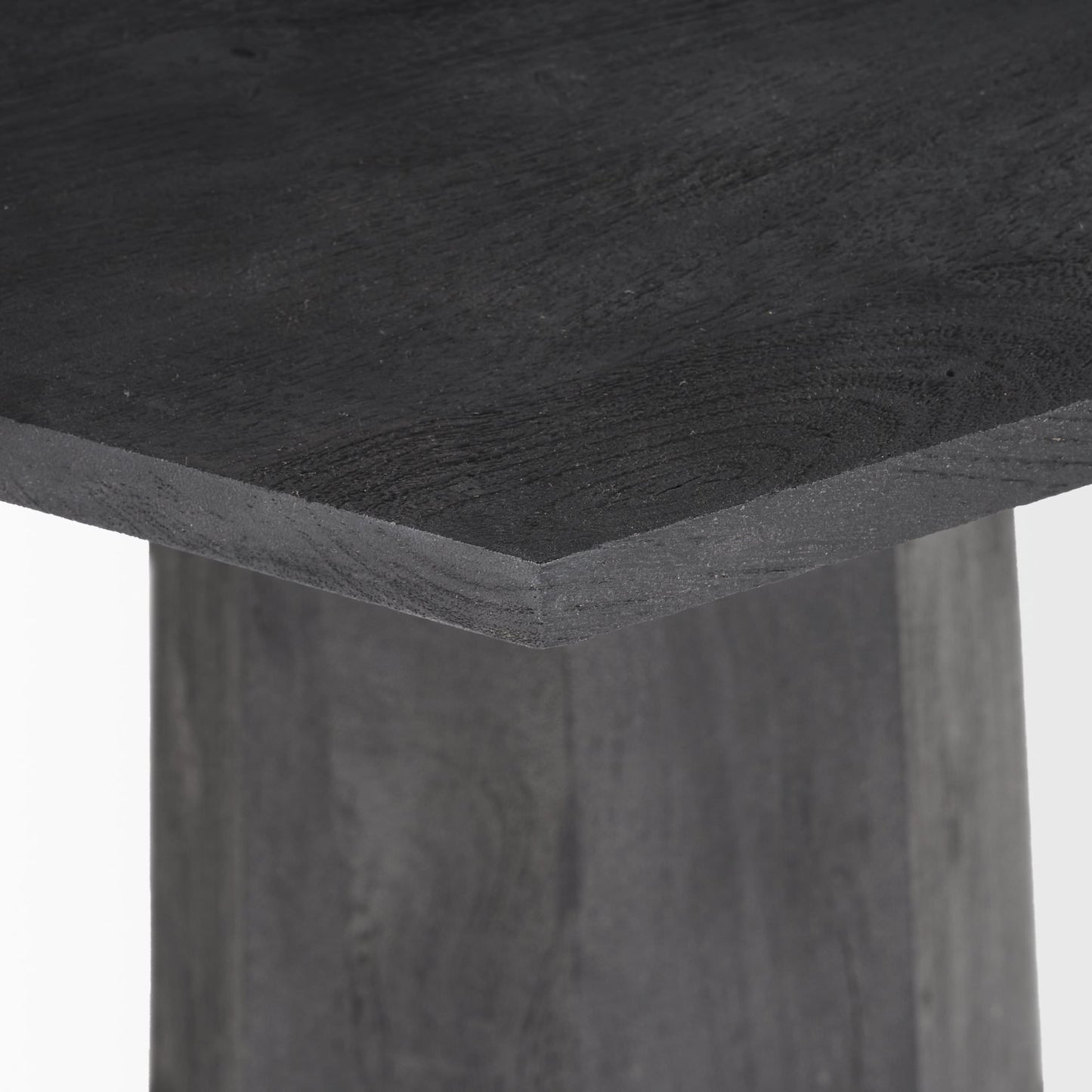 Table d'entrée hexagonale Geo en délavé foncé