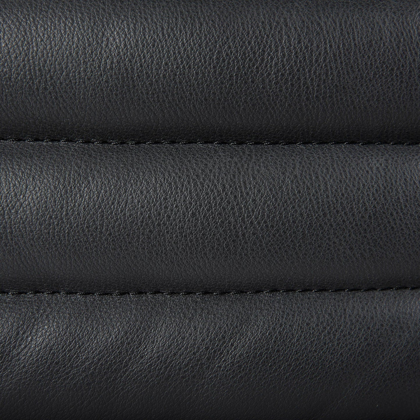 Canapé trois places Remington en cuir noir