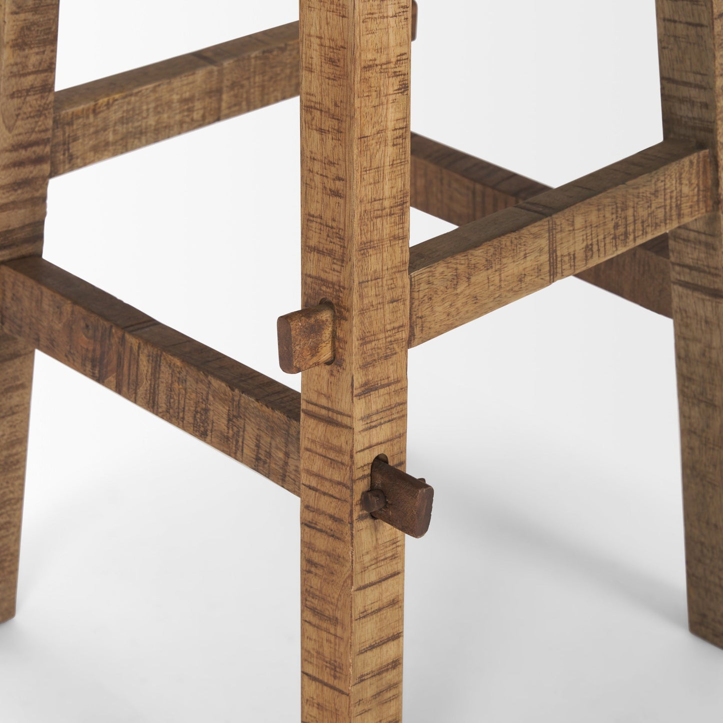 Petite table d'appoint ronde Rowan en brun délavé