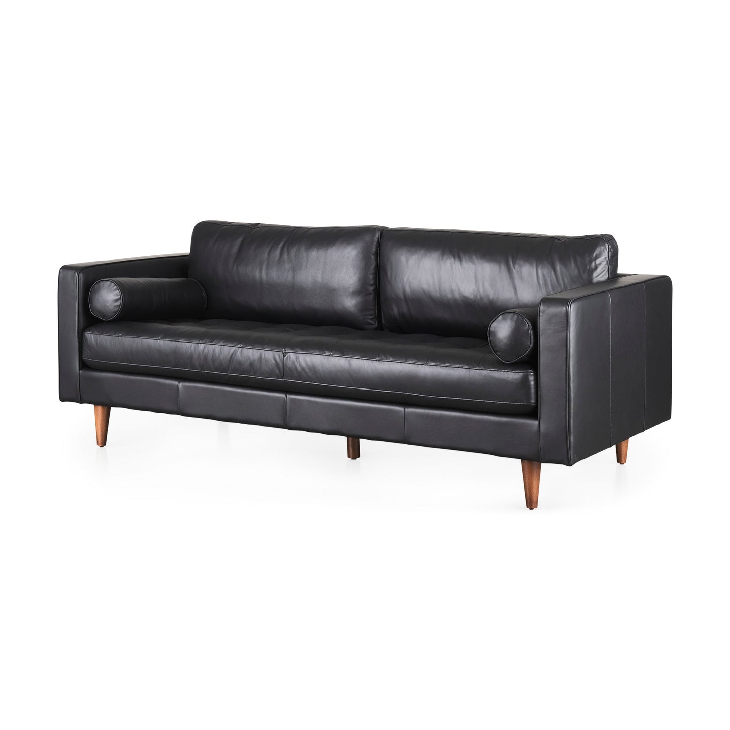 Canapé Arne en cuir noir