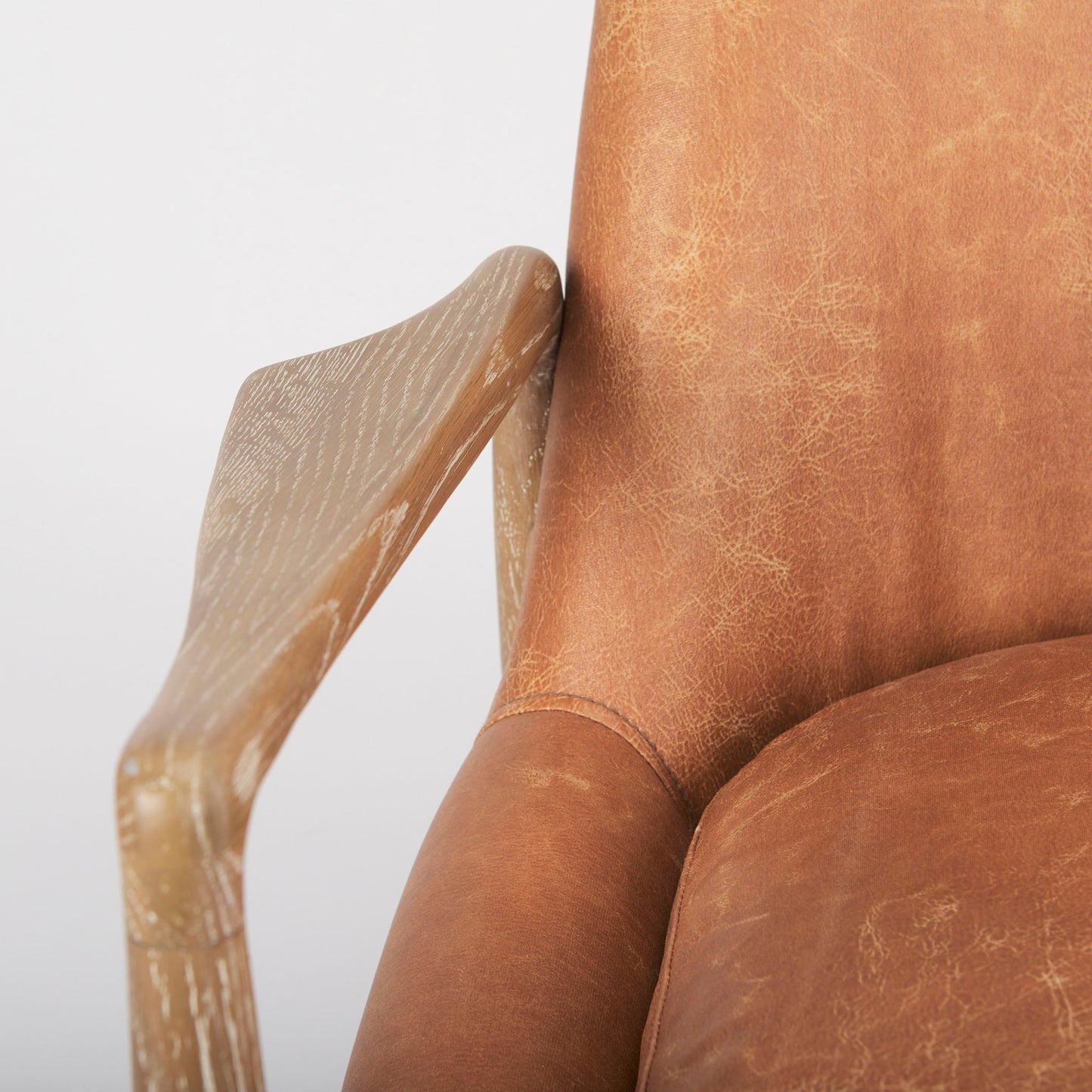 Fauteuil d'appoint Winston en cognac