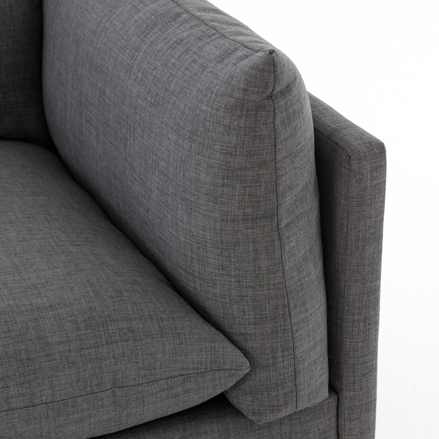 Canapé 3 pièces Westwood Four Hands avec pouf en anthracite Bennett