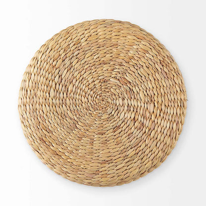 Pouf Majorque en jonc de mer tissé