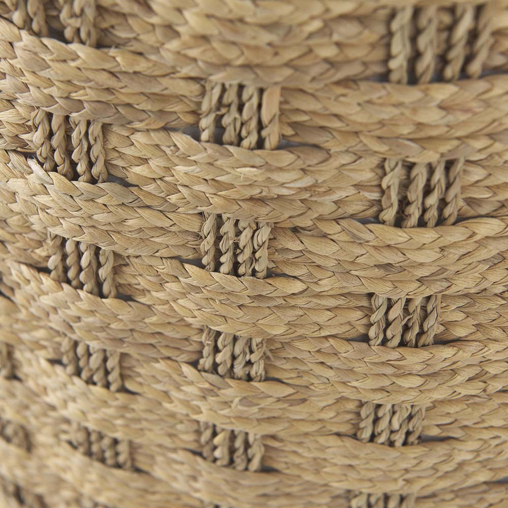 Pouf Majorque en jonc de mer tissé