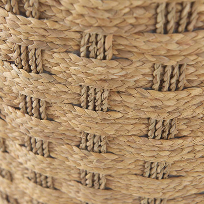 Pouf Majorque en jonc de mer tissé