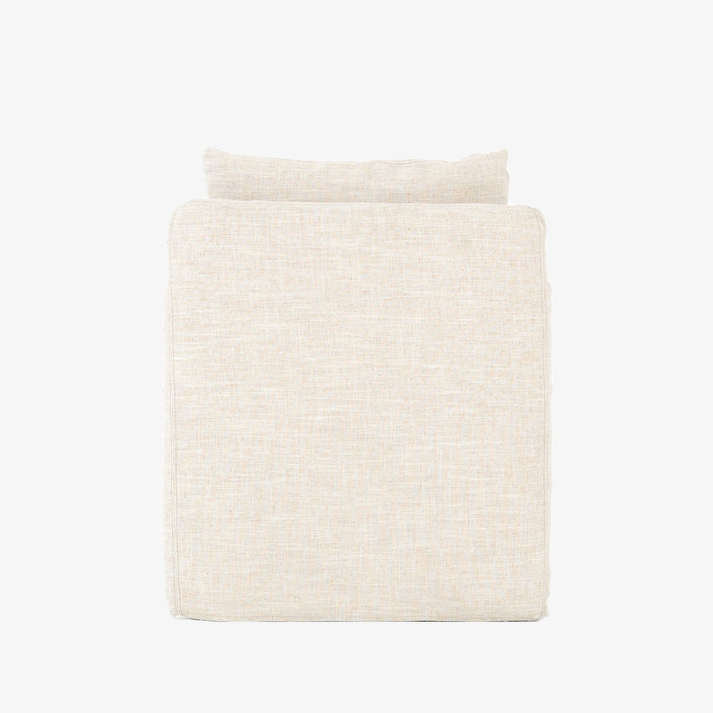 Chaise pivotante Four Hands Banks en batiste ivoire