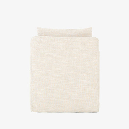 Chaise pivotante Four Hands Banks en batiste ivoire