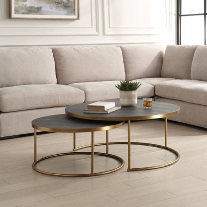 Tables basses gigognes Alston, lot de 2
