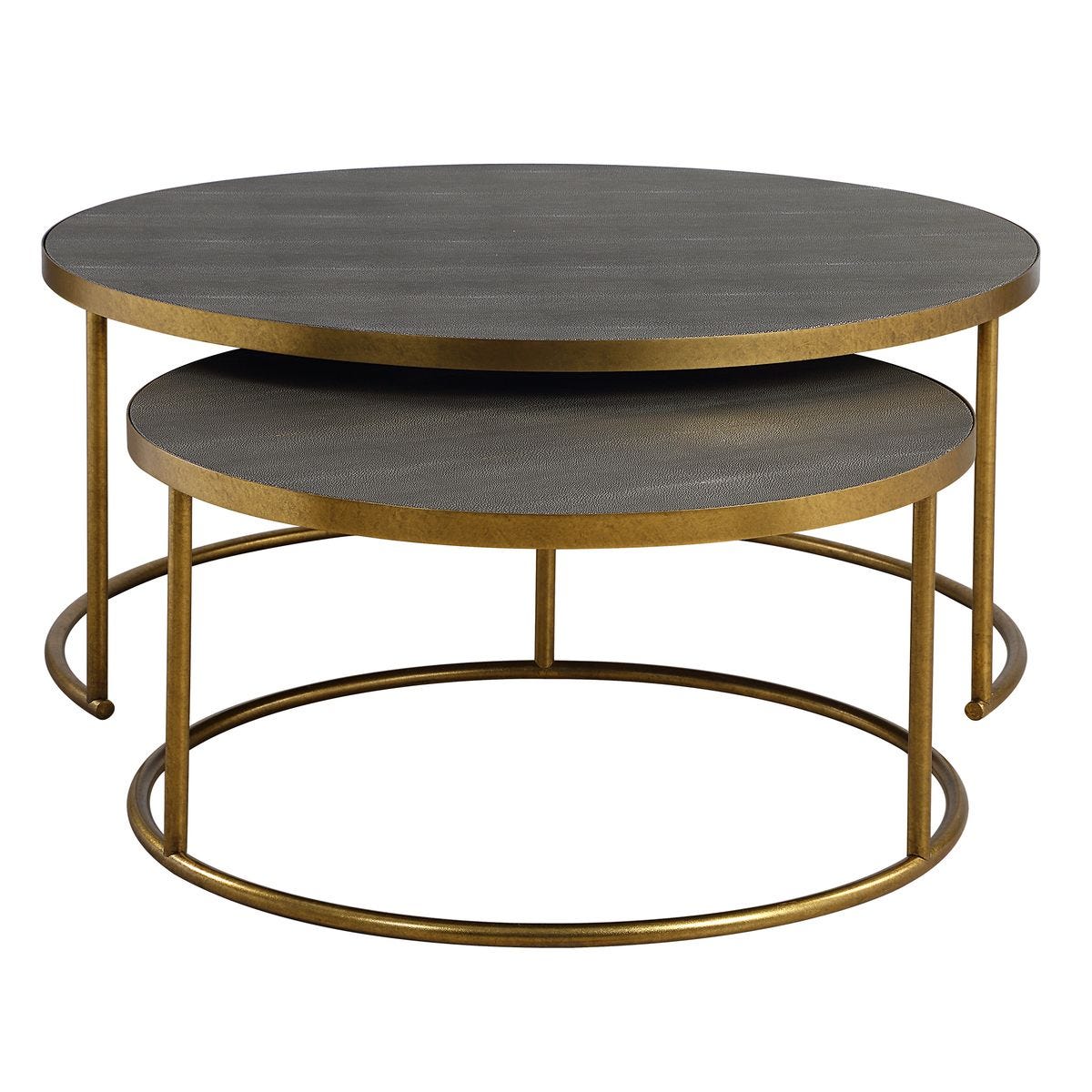 Tables basses gigognes Alston, lot de 2