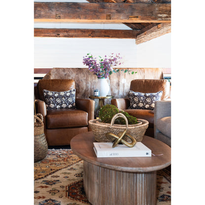 Table basse ovale en roseau Reece