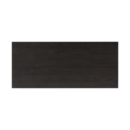 Meuble bar Amber Lewis x Four Hands Bari en placage noir fumé craquelé