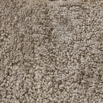 Pouf Oslo Amber Lewis x Four Hands en peau lainée taupe